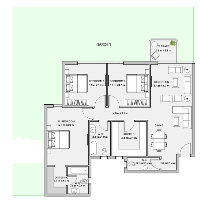 Apartment — Ground