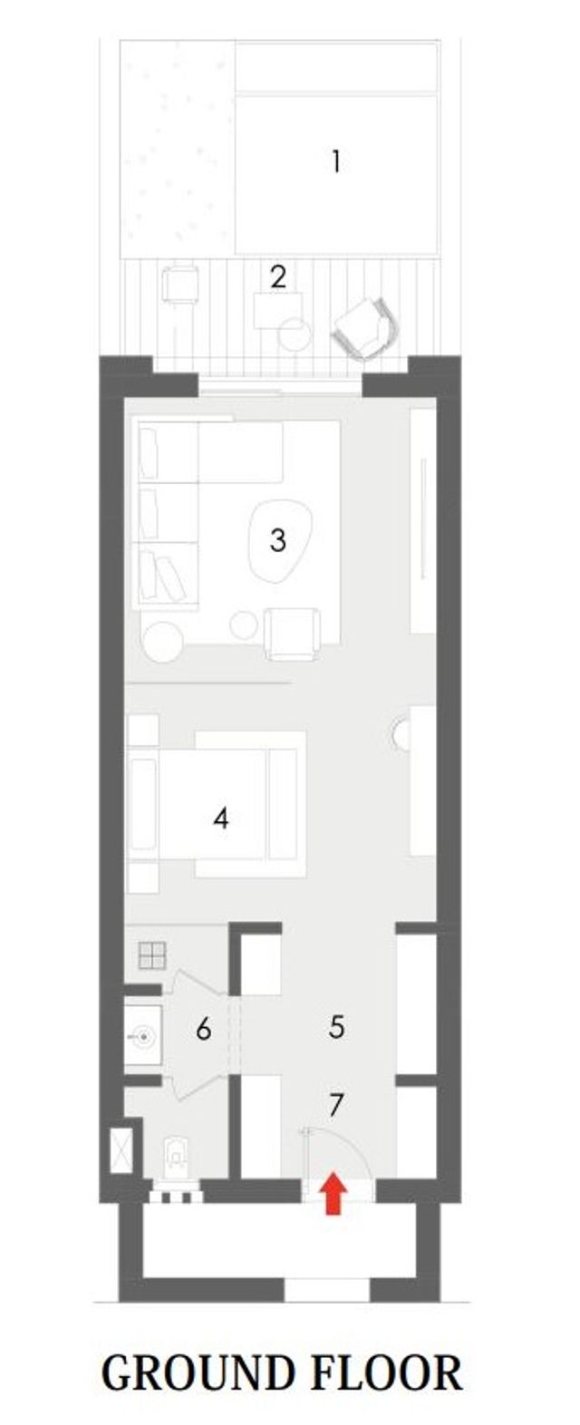 Serviced Apartment — Ground