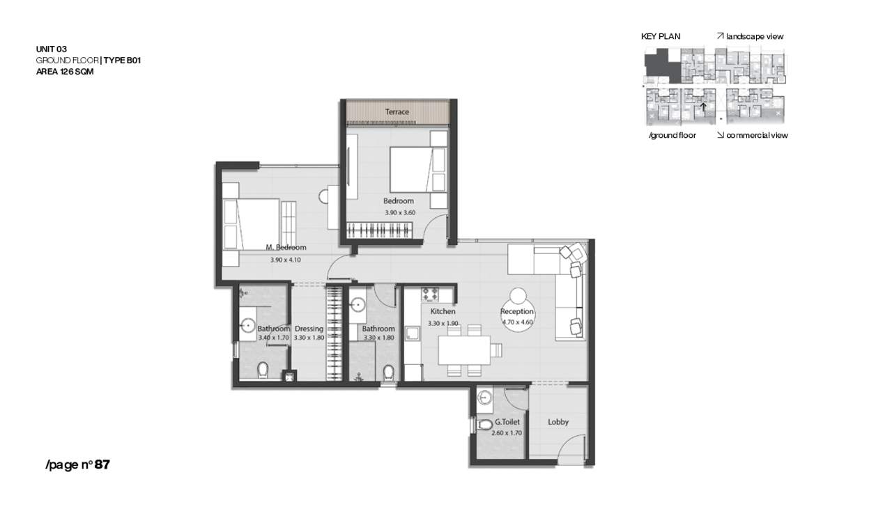 Service Apartment — Ground