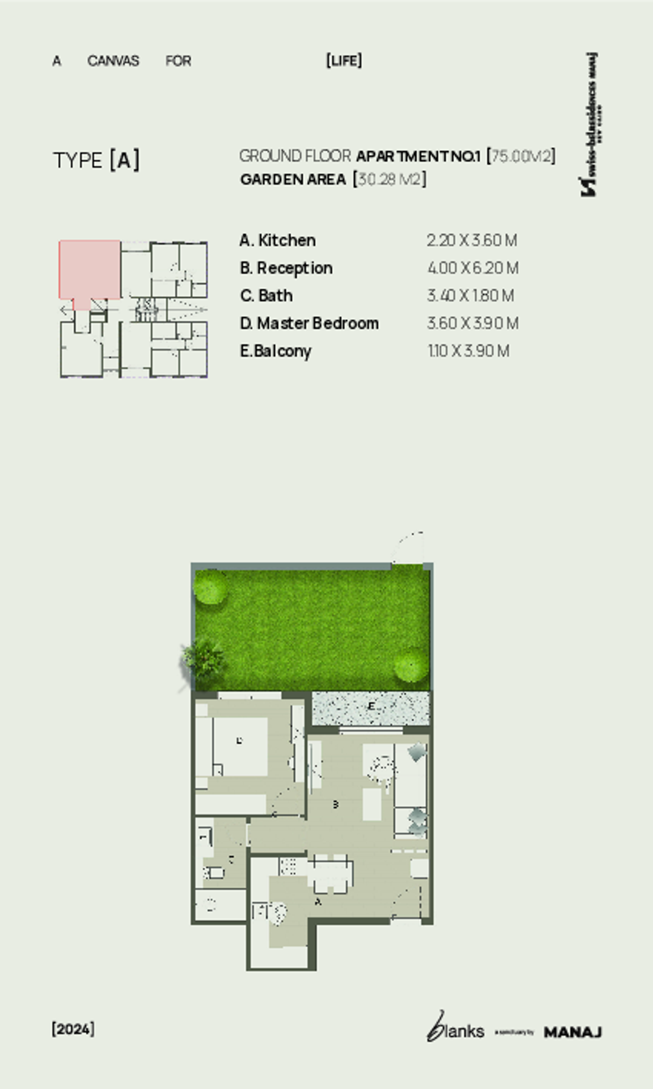Service Apartment — Ground